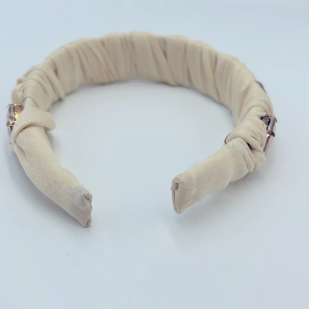 Violet & Brooks Anthropologie Glass Crystal Embellished Headband
